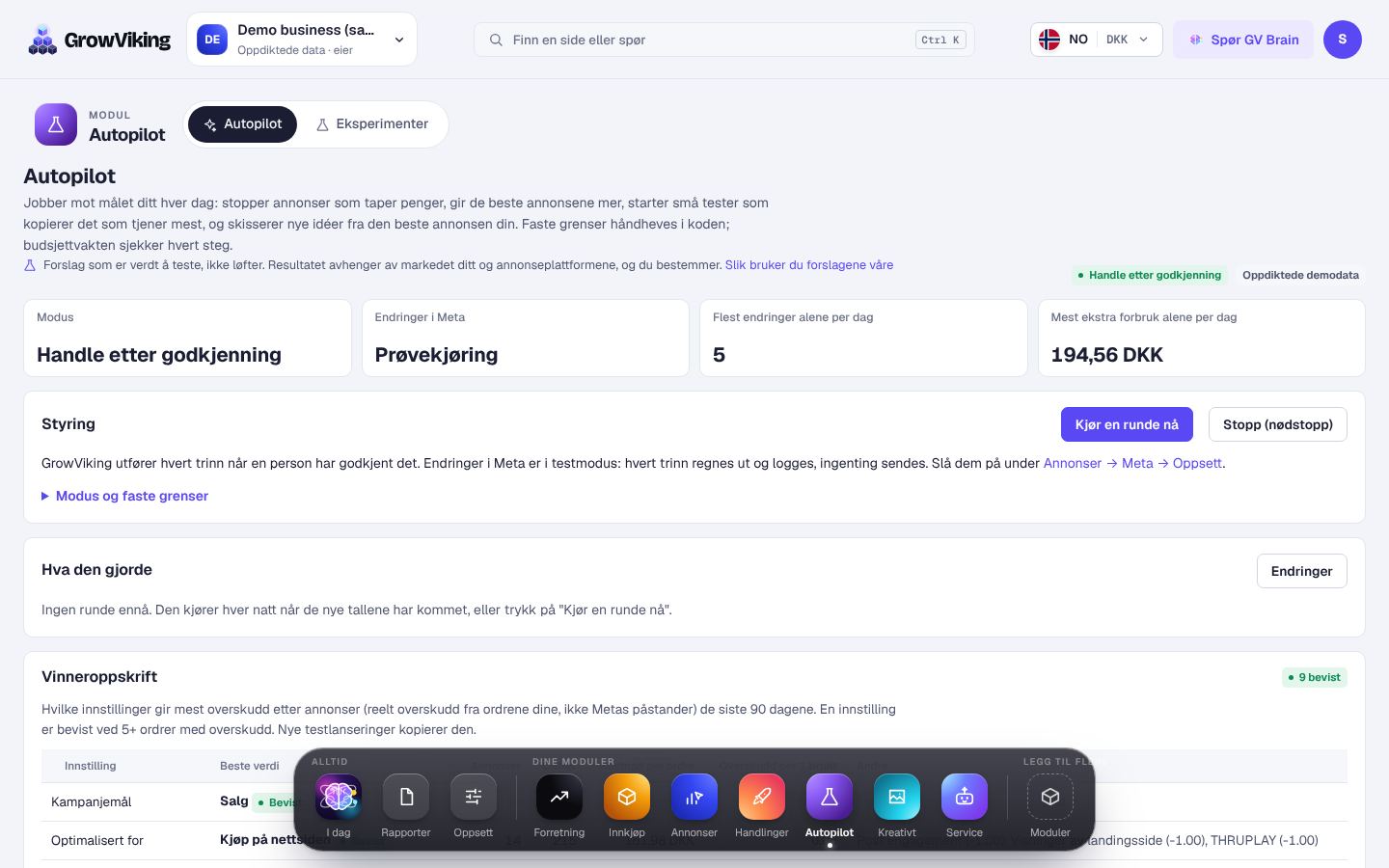 Slik tester og skalerer Autopilot annonser
